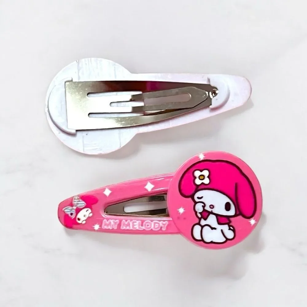 🤯5/$25🤯 Sanrio My Melody Kuromi Hair Clips Set Of 6